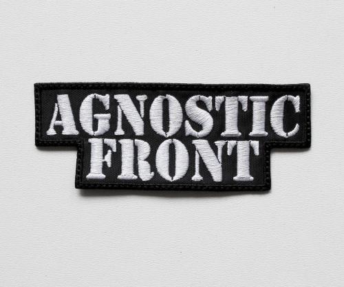 AGNOSTIC FRONT  -- Embroidered Patch.JPG