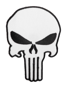 THE PUNISHER [ iron on] -- Embroidered  Patch  