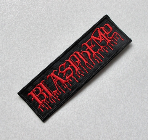 BLASPHEMY - Logo [red] --Embroidered Patch.JPG