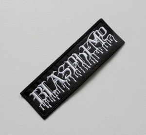 BLASPHEMY - Logo [white] -- Embroidered Patch 