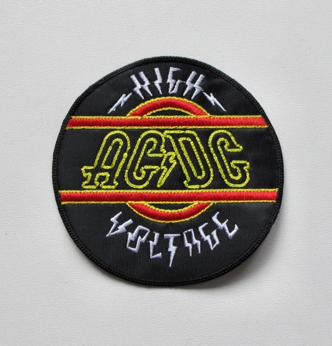 ACDC - High Voltage -- Embroidered Patch.JPG