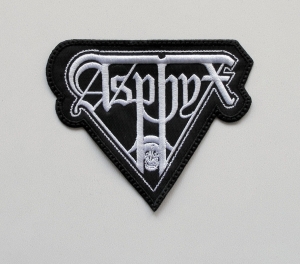 ASPHYX [white] -- Embroidered Patch 