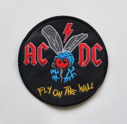 ACDC - Fly On The Wall [circle] -- Embroidered Patch.JPG