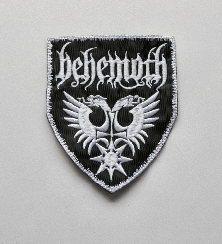 BEHEMOTH - Eagles Shield [white] -- Embroidered Patch.JPG