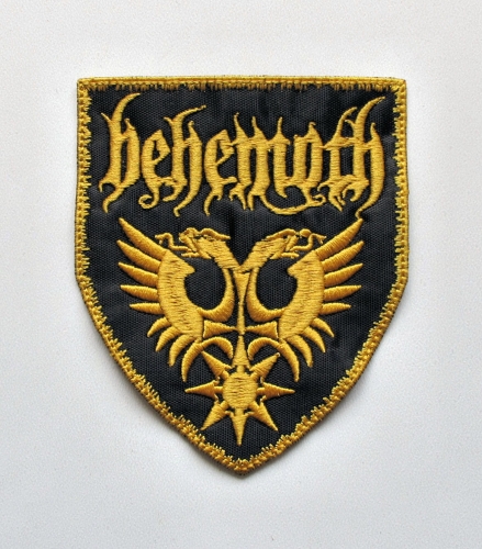 BEHEMOTH - Eagles Shield [gold] -- Embroidered Patch.JPG
