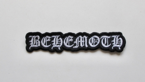 BEHEMOTH - Old Logo [shaped]  -- Embroidered Patch.JPG