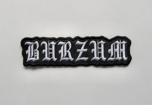 BURZUM - Logo Shaped  -- Embroidered Patch.JPG