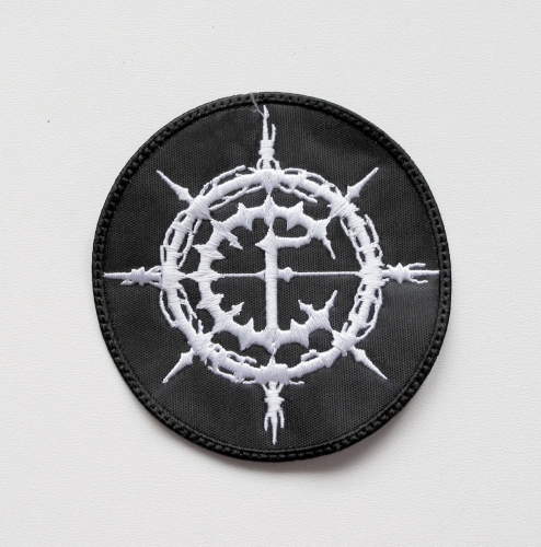 CARPATHIAN FOREST - CF Logo -- Embroidered Patch.JPG