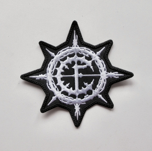 CARPATHIAN FOREST - CF Logo Shaped Embroidered  -- Patch.JPG