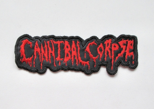 CANNIBAL CORPSE - Logo Shaped 2  -- Embroidered Patch.JPG