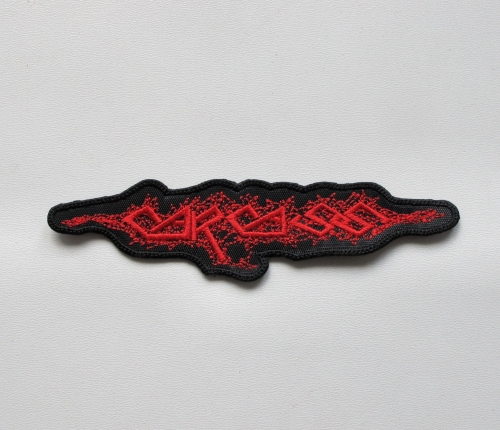 CARCASS - Logo Shaped [red] -- Embroidered Patch.JPG