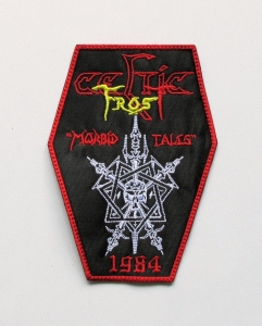 CELTIC FROST - Morbid Tales [coffin yellow] -- Embroidered Patch 