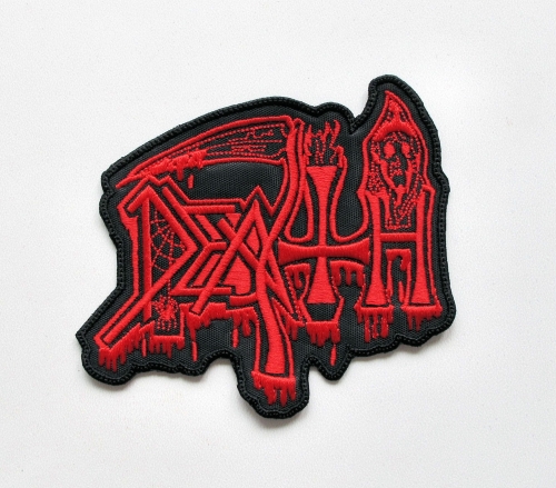 DEATH - Bloody Logo -- Embroidered Patch.JPG