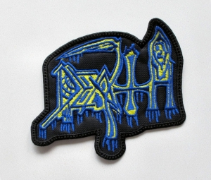 Naszywka Haftowana DEATH - Logo [blue/yellow]