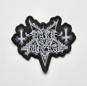 Naszywka Haftowana DARK FUNERAL - Logo Shaped [white] 