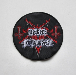 Naszywka Haftowana DARK FUNERAL - Logo [round red/white]