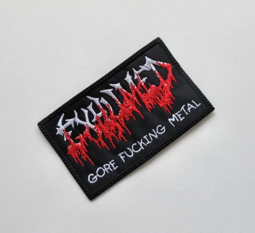 EXHUMED - Gore Fucking Metal -- Embroidered Patch.JPG