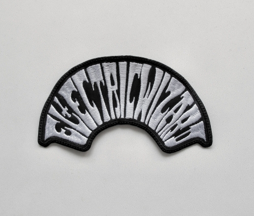 ELECTRIC WIZARD - Circle Logo [white] -- Embroidered Patch.JPG