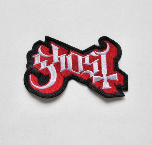 GHOST - Logo [red-white] -- Embroidered Patch.JPG