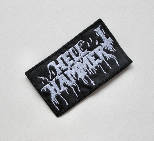 HELLHAMMER - Bloody Logo -- Embroidered Patch.JPG