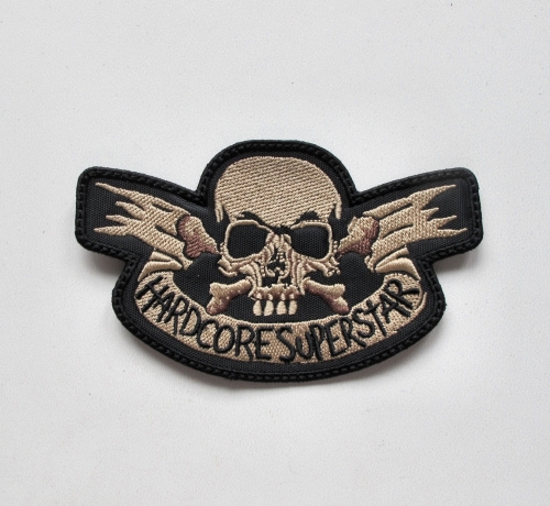 HARDCORE SUPERSTAR - Skull -- Embroidered Patch.JPG