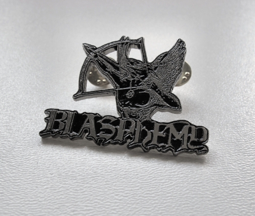 BLASPHEMY - Fallen Angel of Doom -- metal pin.JPG