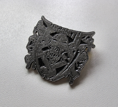 MEGADEATH - Last Rites -- metal pin.JPG