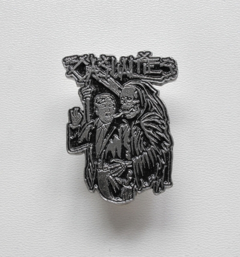 THE CASUALTIES - Death and Businessman -- metal pin.JPG