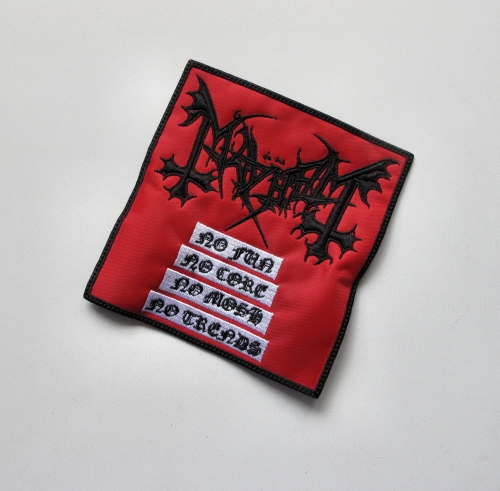MAYHEM - No Fun... -- Embroidered Patch.JPG