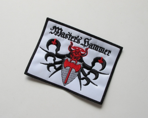 MASTER´S HAMMER [white]  --- Embroidered Patch.JPG
