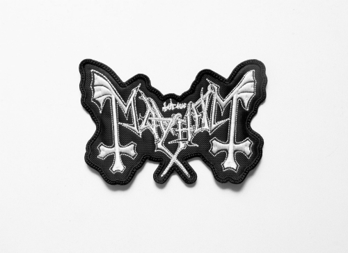 MAYHEM - Shaped Logo  --- Embroidered Patch.JPG