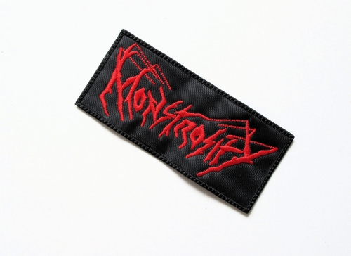 MONSTROSITY - Logo [red] --- Embroidered Patch.JPG