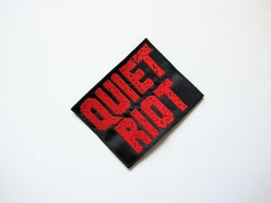 QUIET RIOT - Logo  --- Embroidered Patch   