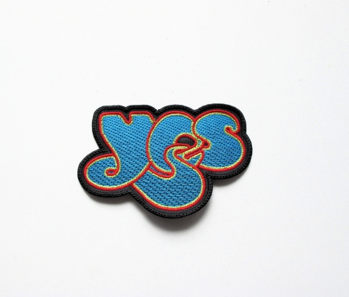 YES - Shaped Logo  --- Embroidered Patch.JPG