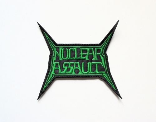NUCLEAR ASSAULT - Logo  --- Embroidered Patch.JPG