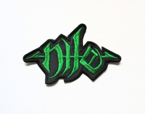 NILE - Logo Shaped [green]  --- Embroidered Patch 
