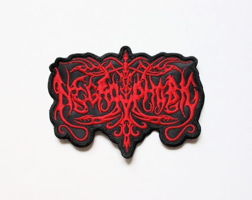 NECROPHOBIC - Logo [red]  --- Embroidered Patch.JPG