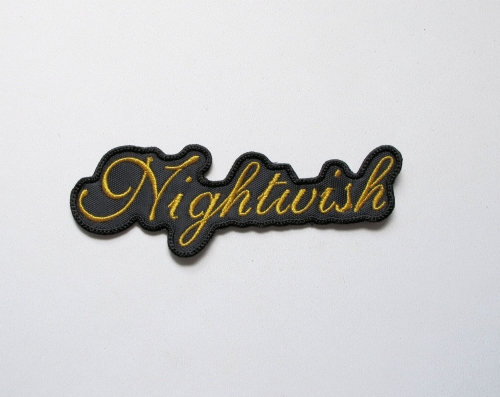 NIGHTWISH - Shaped Logo  --- Embroidered Patch.JPG