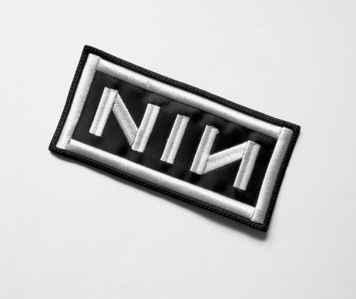 NINE INCH NAILS - NIN Logo --- Embroidered Patch.JPG