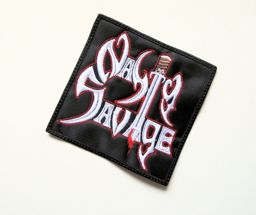 NASTY SAVAGE - Logo --- Embroidered Patch.JPG