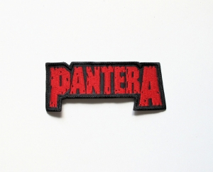 PANTERA [red] --- Embroidered Patch  