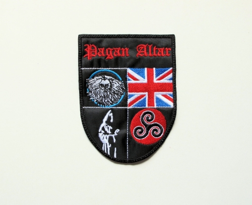 PAGAN ALTAR - Shield --- Embroidered Patch.JPG