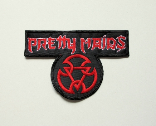 PRETTY MAIDS - Logo --- Embroidered Patch.JPG