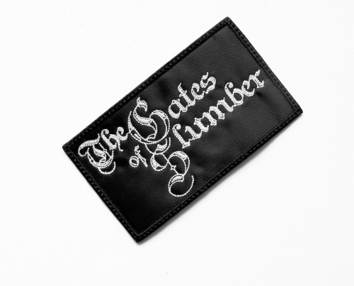 THE GATES OF SLUMBER  - Logo  --- Embroidered Patch.JPG