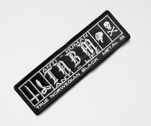 TRUE NORWEGIAN BLACK METAL  - (TNBM) Logo  --- Embroidered Patch.JPG