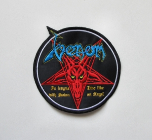 Naszywka Haftowana VENOM - In League with Satan [red]