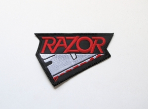 Naszywka Haftowana RAZOR  - Logo [red] 