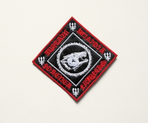 WATAIN - Forever Lawless Square  [red]  --- Embroidered Patch  