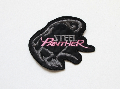STEEL PANTHER - Panther Shape --- Embroidered Patch.JPG