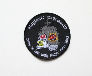 SLAYER - Slaytanic Wehrmacht Going To Hell --- Embroidered Patch 